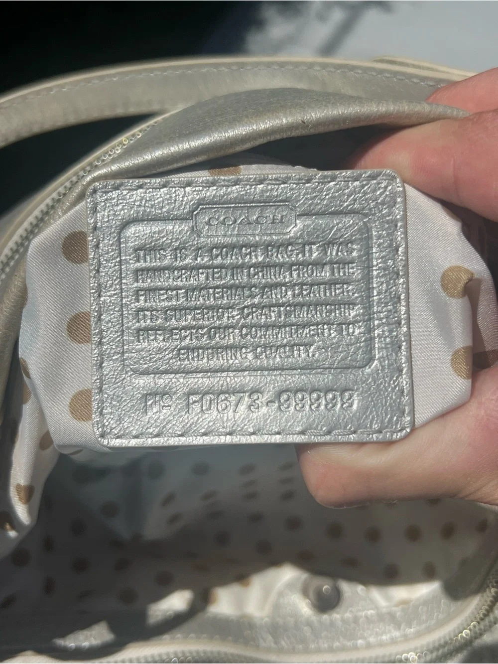 Rare SAMPLE Coach Peyton Carryall Satchel